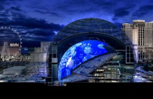 This futuristic entertainment venue in Las Vegas is the world’s largest spherical structure