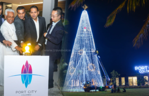 Port City Colombo lights up for Christmas